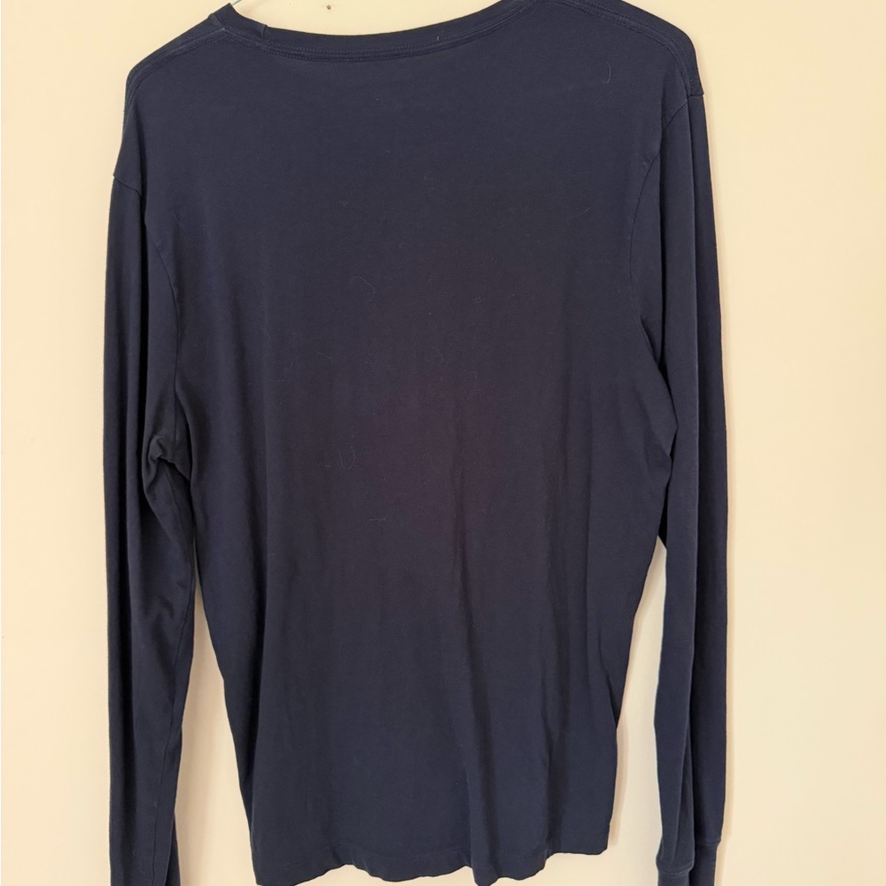 J. Crew Mercantile “Broken-In” Navy Long Sleeve Tee Medium